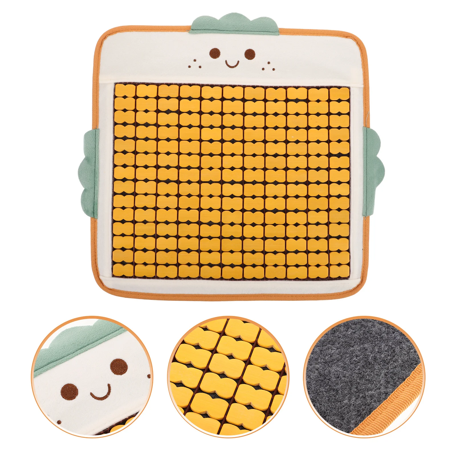 

Bamboo Breathable Car Seat Cushion Cooling Summer Chair Pad Ventilated Comfortable Seat Cover Office Chair Mat