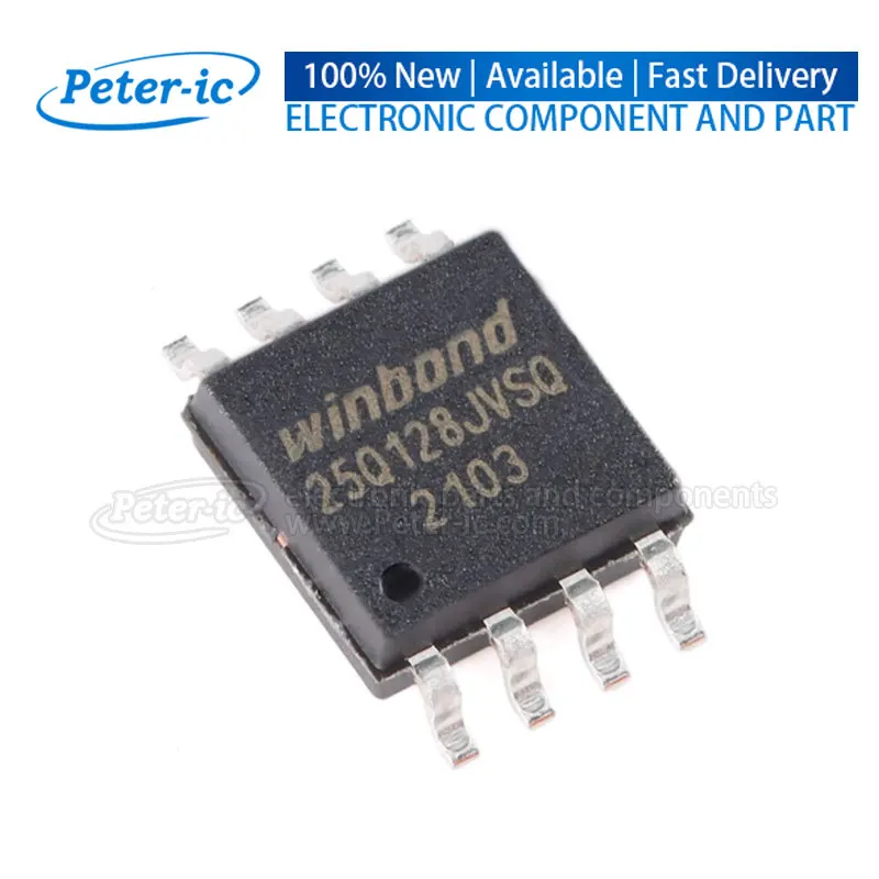 (2 uds) W25Q128JVSIQ 25Q128JVSQ SOIC-8 128Mbit NOR FLASH SOP8 disponible Peter-ic
