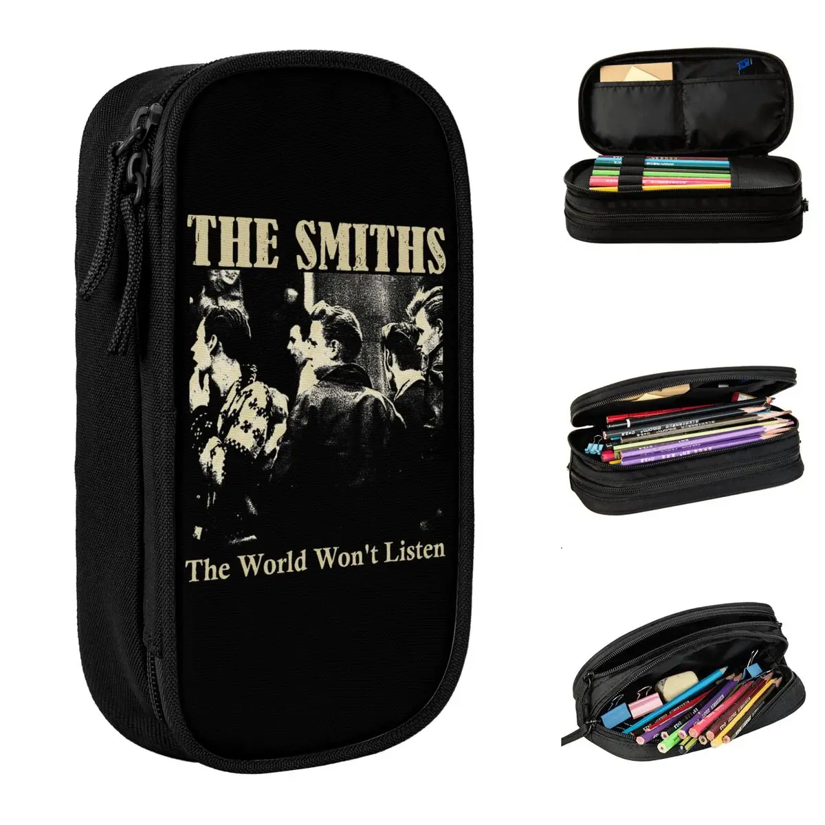 

Классический пенал The Smiths 1980 Morrissey, коробка для ручек, сумка для девочек и мальчиков, большой пенал для хранения офисных подарков