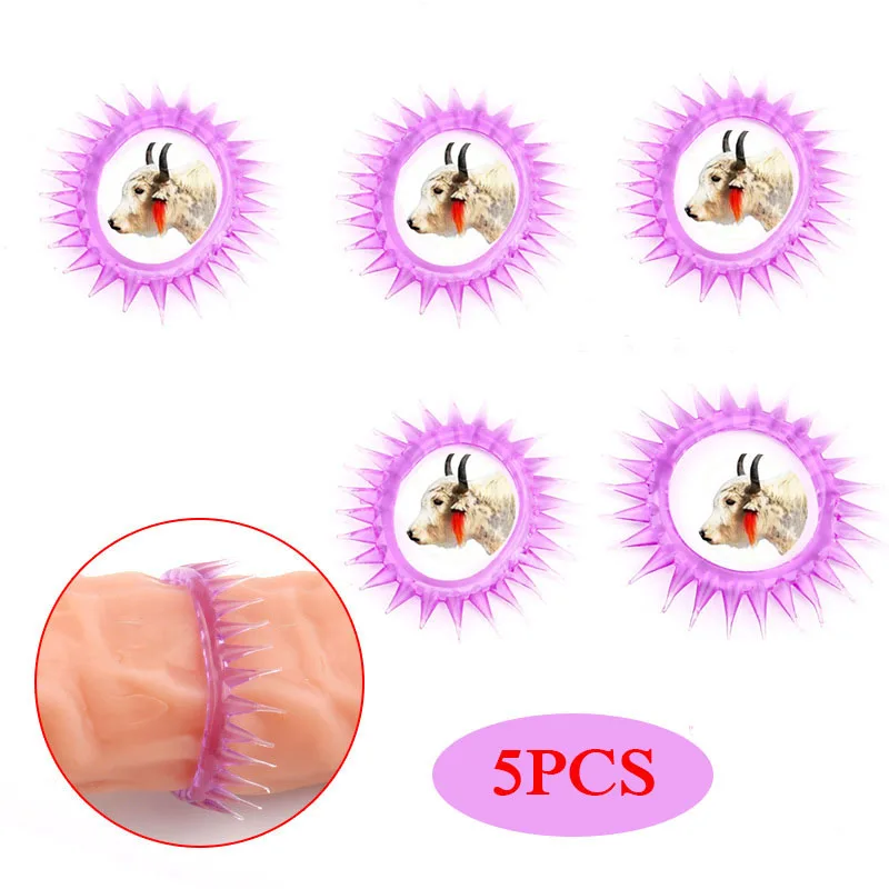 

5PCS Male Penis Rings Cock Rings Delay Ejaculation Reusable Dildos Extend Enhance Orgasm Cockring Toys for Men Adults