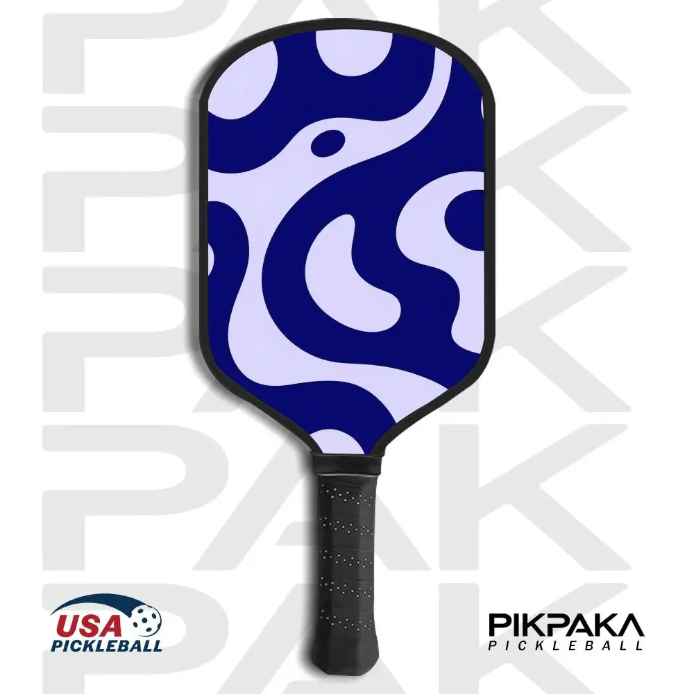 

Classic water ripples Pickleball Paddle USAPA Approved T700 Carbon Fiber Unibody Thermoformed with 16MM HoneycombCore Power&Spin