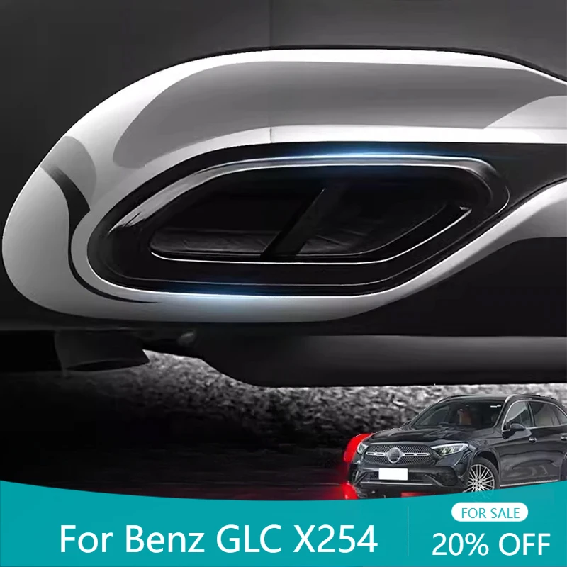 

tail throat decorative frame automotive exterior decoration accessories For Mercedes-Benz GLC X254 200 300 2023 2024