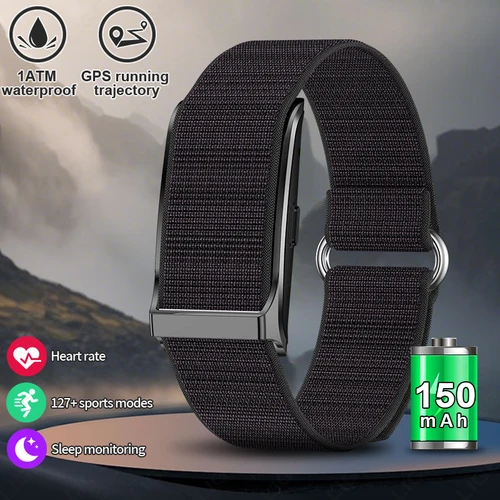 Imagen 1 del producto Reloj inteligente LIGE sin pantalla para hombre, deportivo al aire libre, Monitor de ritmo cardíaco, resistente al agua 1ATM, nuevo reloj inteligente para Andrio IOS 2025