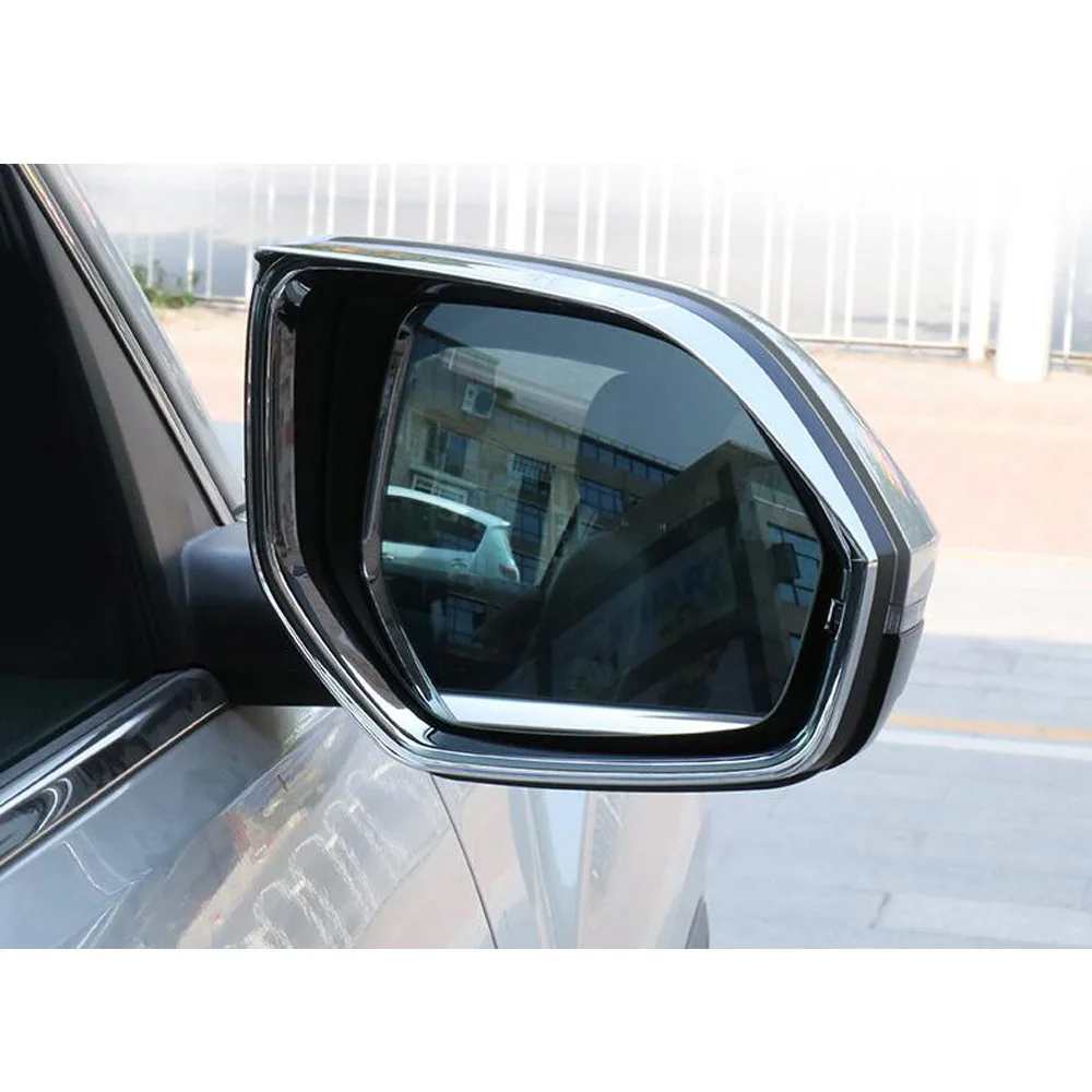 Car Parts Rear View Glass Mirror Trim Frame Rain Shield Sun Visor Eyebrow For VW Volkswagen Teramont Atlas 2017 2018 2019 2020