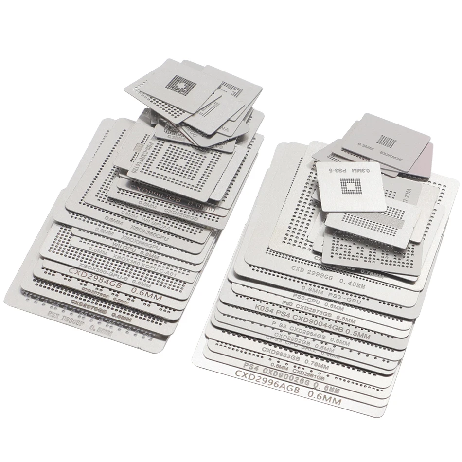 High-quality 47pcs/60pcs game console BGA pressure welding mold template assembly XBOX360 PS5 PS3-CPU PS4 CXD90042GG CXD90061GG