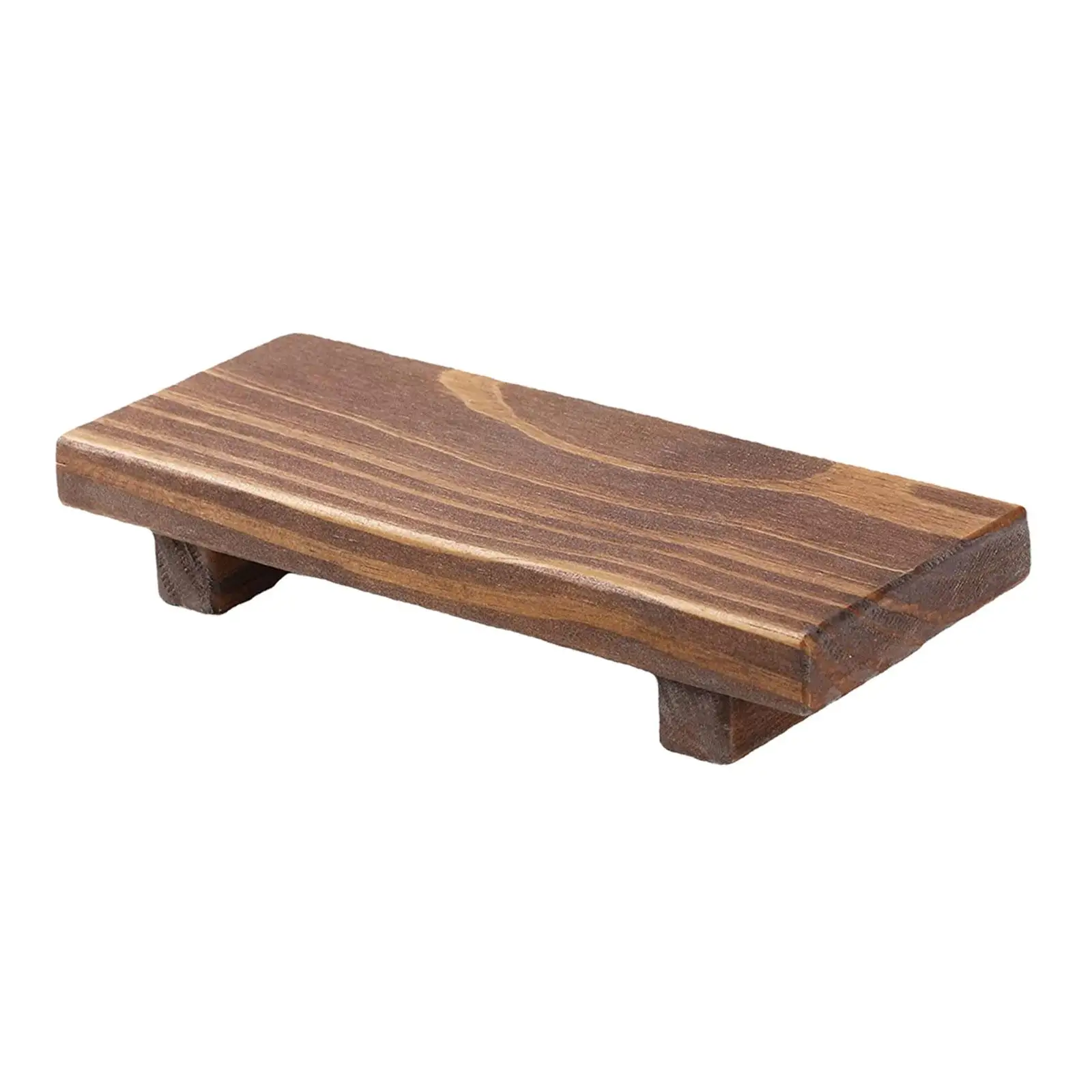 Farmhouse Wood Pedestal Soap Tray Versatile Wooden Riser Stand Gift Idea for Bathroom Decoration Accessories