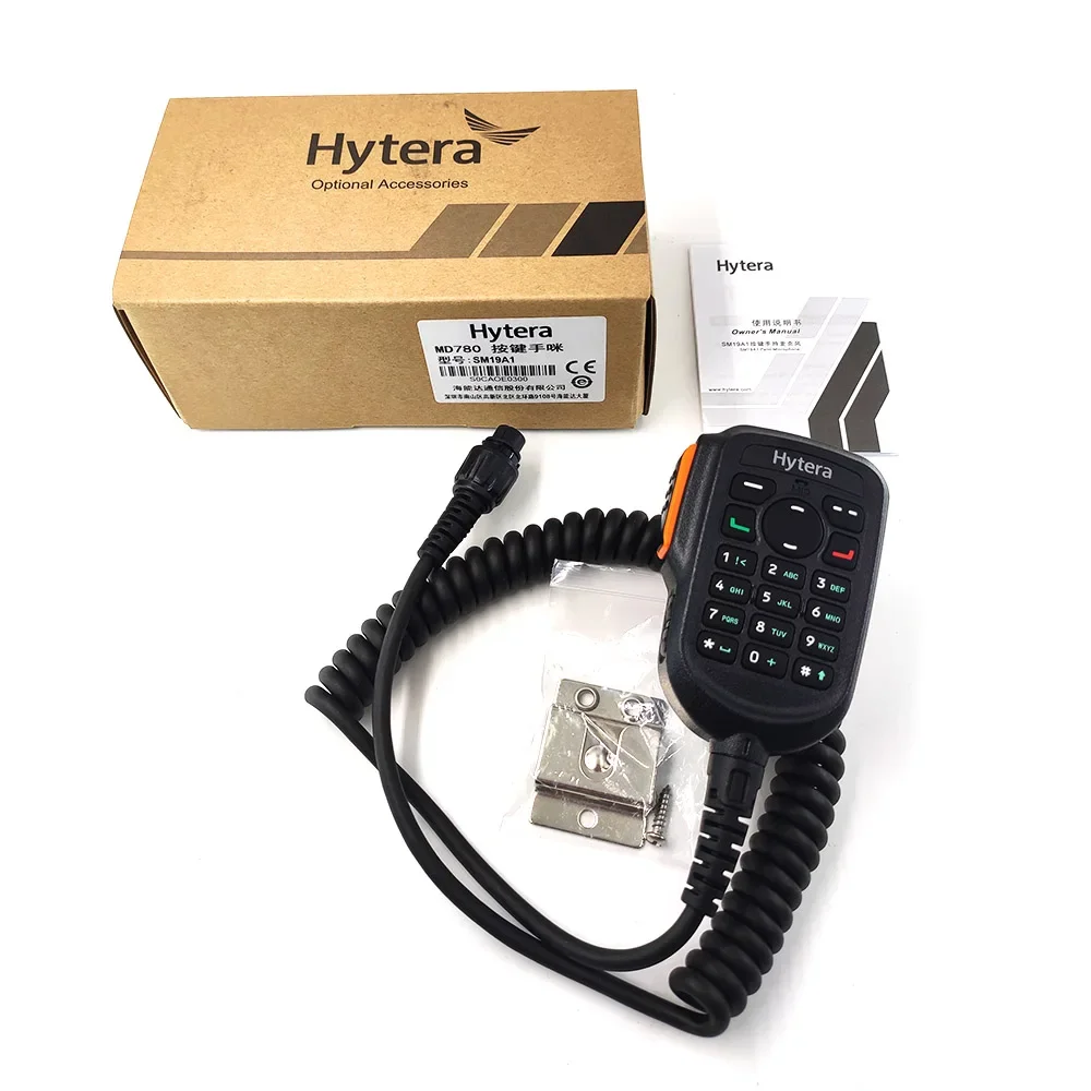 Hytera SM19A1 Microphone for DMR Mobile Two-way Radio MD785G/MD782I/ MD78XG Handheld Microphone Car Button Walkie-talkie HYT