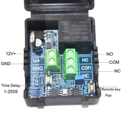 Access Control Wireless Remote Control Kit Exit Button For Remote Open Door Electric Lock Wireless Receiver Transmitter