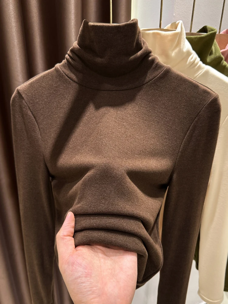 

Ele High Ne Long Sve Women's Thermal Base irt Inner Wear T-irt Premium Quali Winter Faion Top