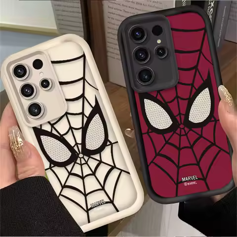 Cartoon Spider Man Phone Case for Samsung Galaxy S24 S25 S23 Ultra S22 S21 Plus FE A36 A56 A26 A16 A06 A15 A25 A35 A55 5G Cover