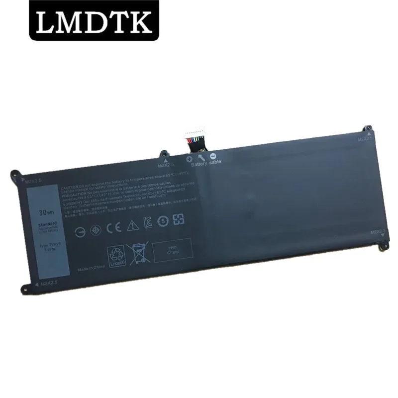 

LMDTK Новый 7,6 v 30wh Аккумулятор для ноутбука DELL Latitude XPS 12 7000 7275 9250 Tablet 7VKV9 9TV5X