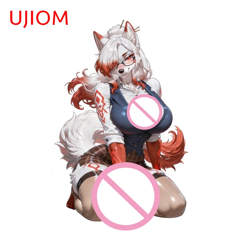UJIOM Furry Fox Wall Sticker Exquisite Attractive High Quality Scratch Proof Animelover Decal Suitable For Smooth Surface