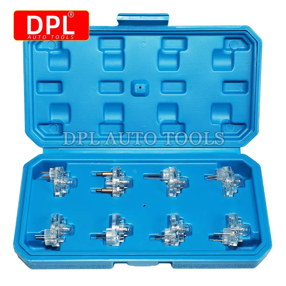 8Pcs Automotive Ignition Fuel Injection System Test Light Kit Car Circuit Diagnostic Tester Lamp For Most Petrol Vehicle Garage