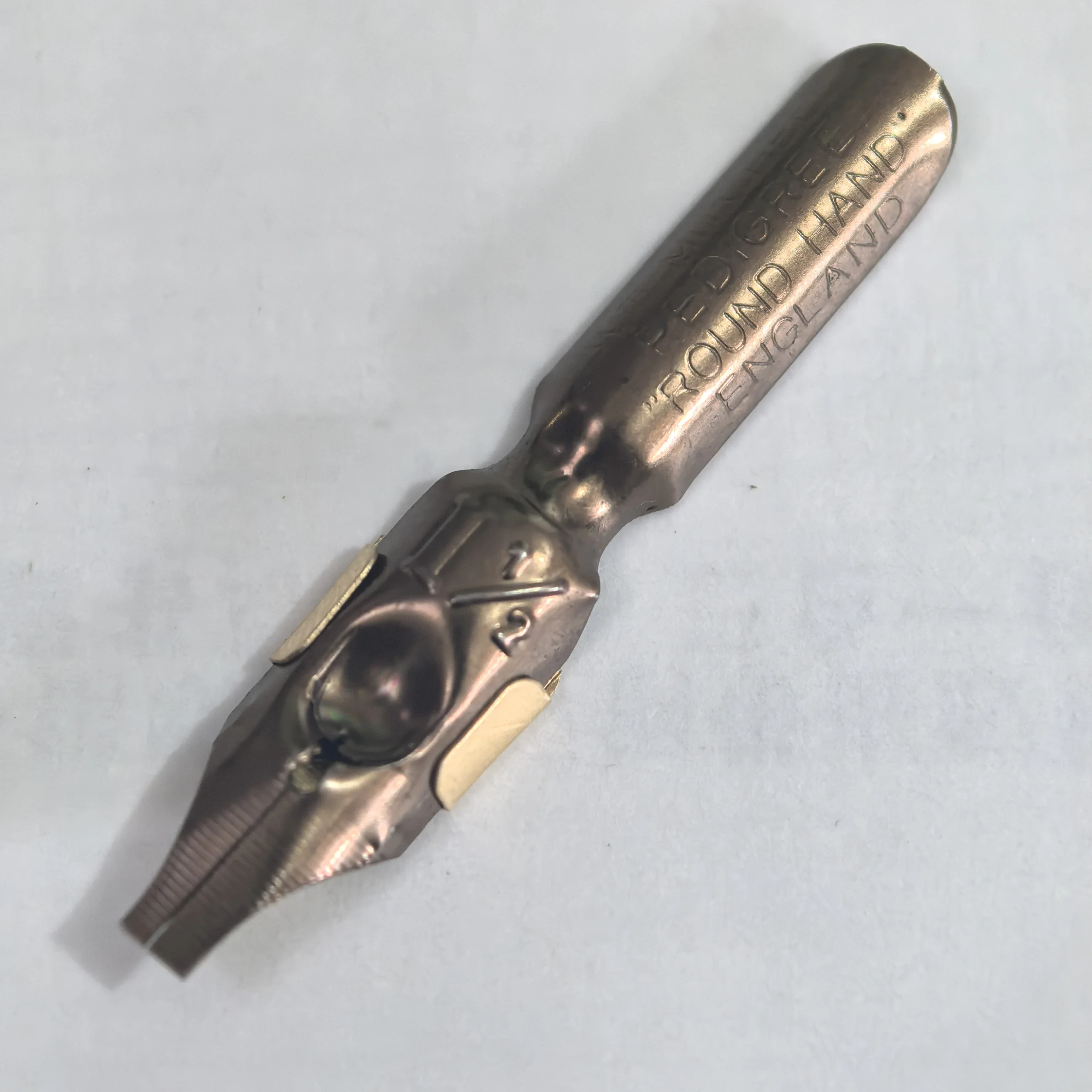Original British Leonardt English Calligraphy Practice Italian Gothic Dipped Water Nib Flat Tip Nib Ink Reservoir