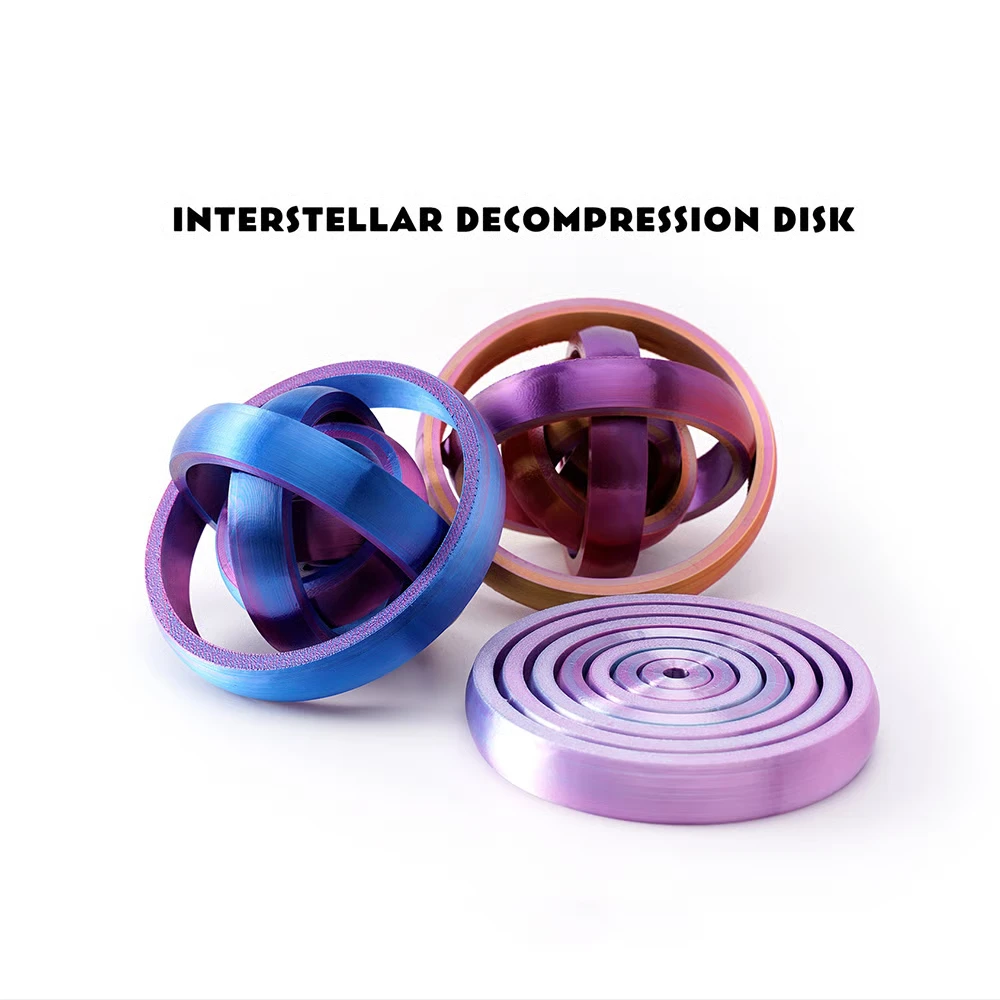 3D Printed Interstellar Stress Relief Spiral Polygonal Toy Creative Star Stereo Fingertip Gyroscope Stress Relief Toys