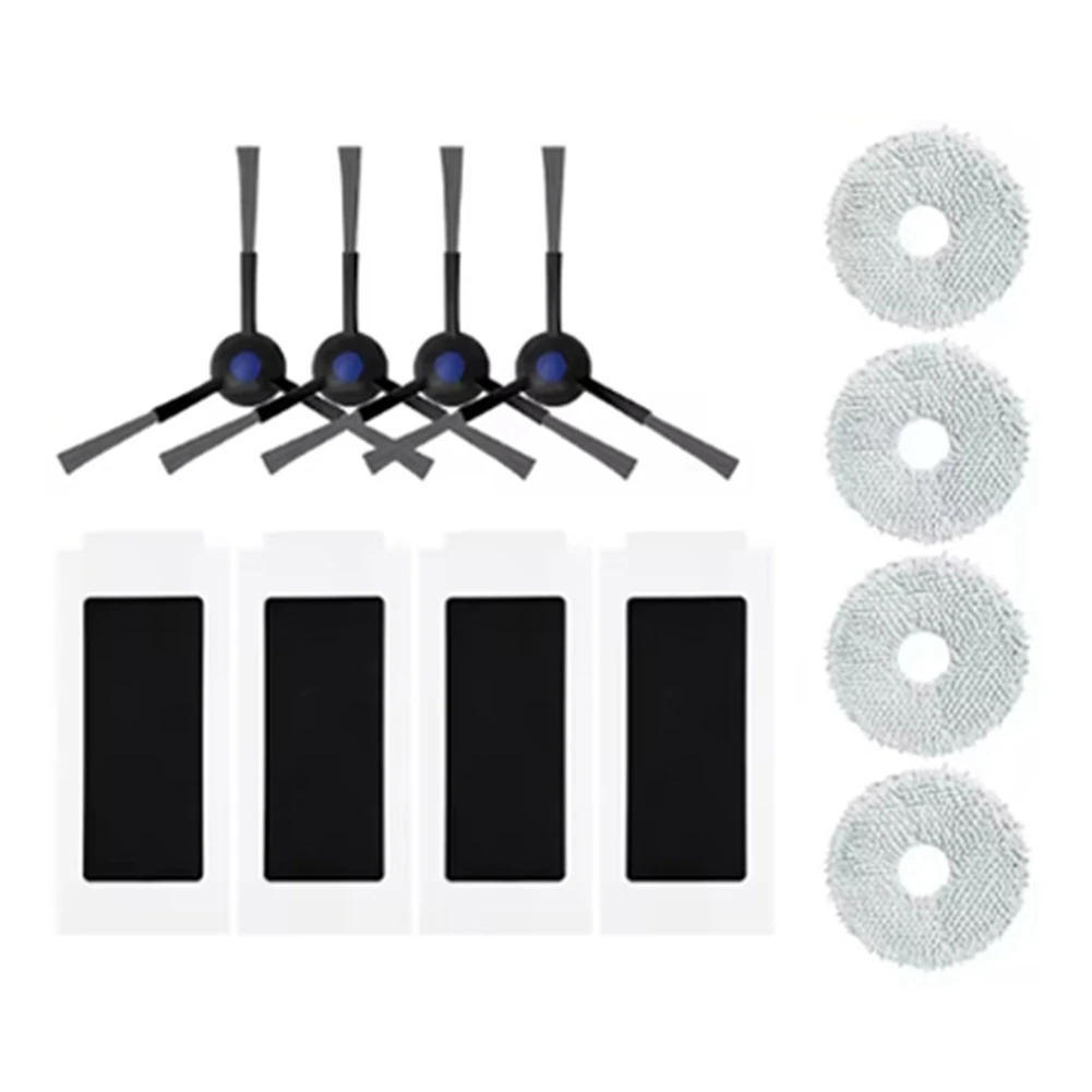 Filtro hepa de esfregão de escova lateral para ecovacs debot t30 pro omni acessórios de peças de reposição