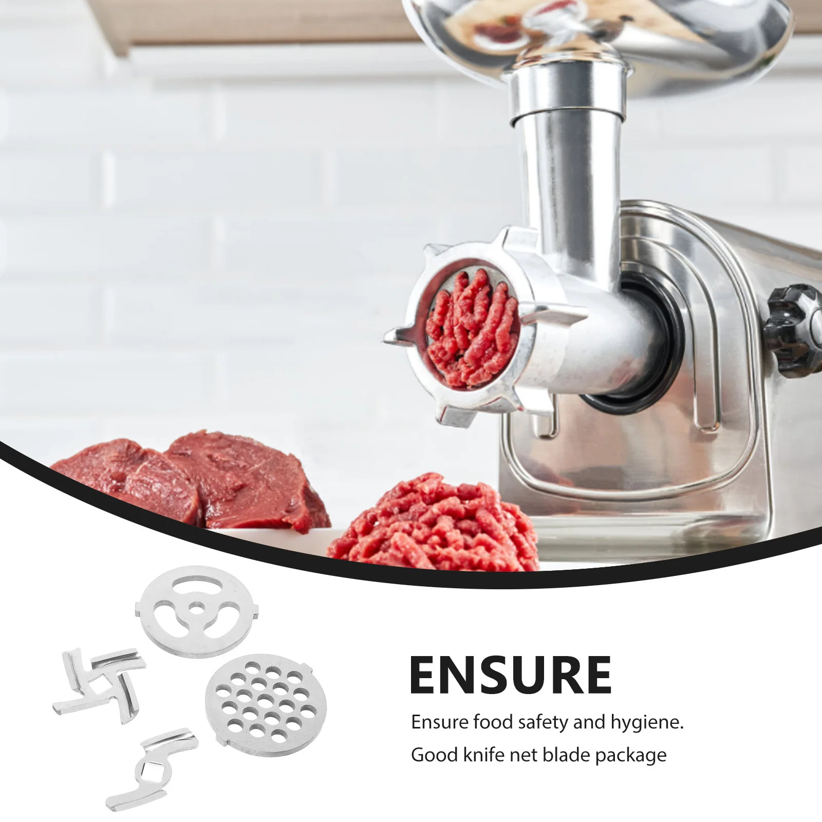 

1 set 1 Set Stainless Steel Grinder Cutter Plate Replacement For Electric Mincer Kitchen Meat Accessory Tool Meat Mincer