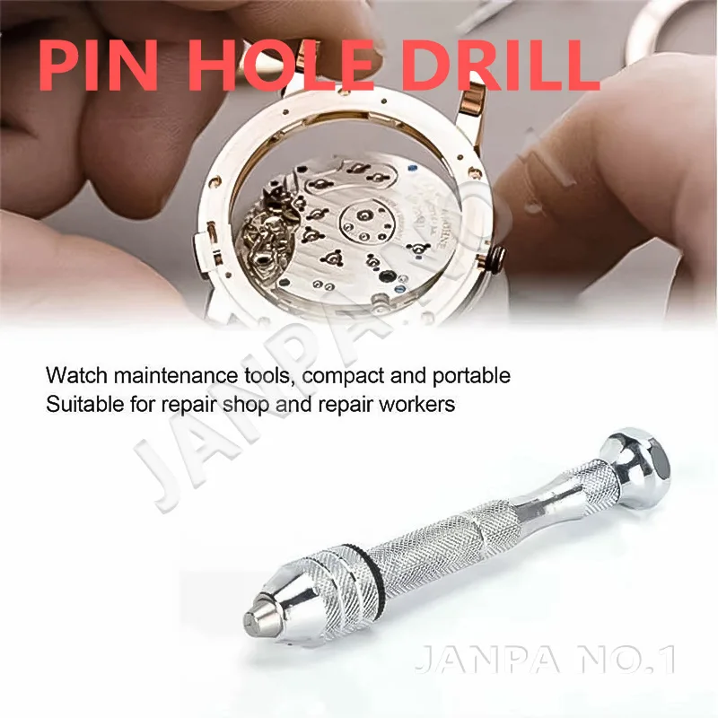 No.6978 Aluminum Alloy Swivel Screwdriver Pin Vise Watch Repair Tiny Screwdriver Blades Chuck Tool for watchmaker