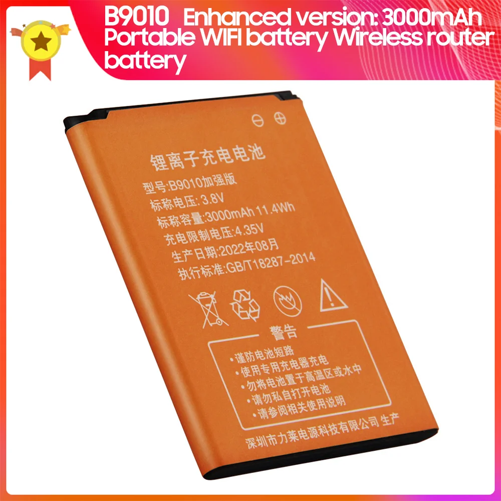 

Replacement Battery B9010 For TIANJIE MF901 MF903 Pro LR112A LR112E LR113D LR113L MTC 8723FT MTS 4G LTE MIFI WIFI Router Battery