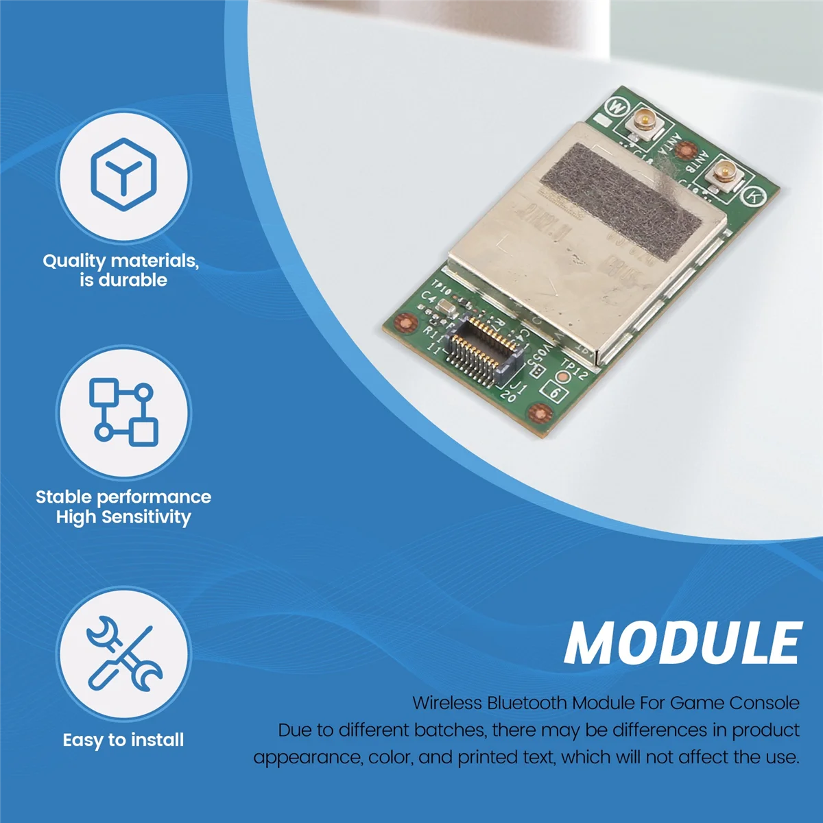 Carte Bluetooth sans fil pour console de jeu Wprospects U WII U, carte PCB, accessoires de réparation