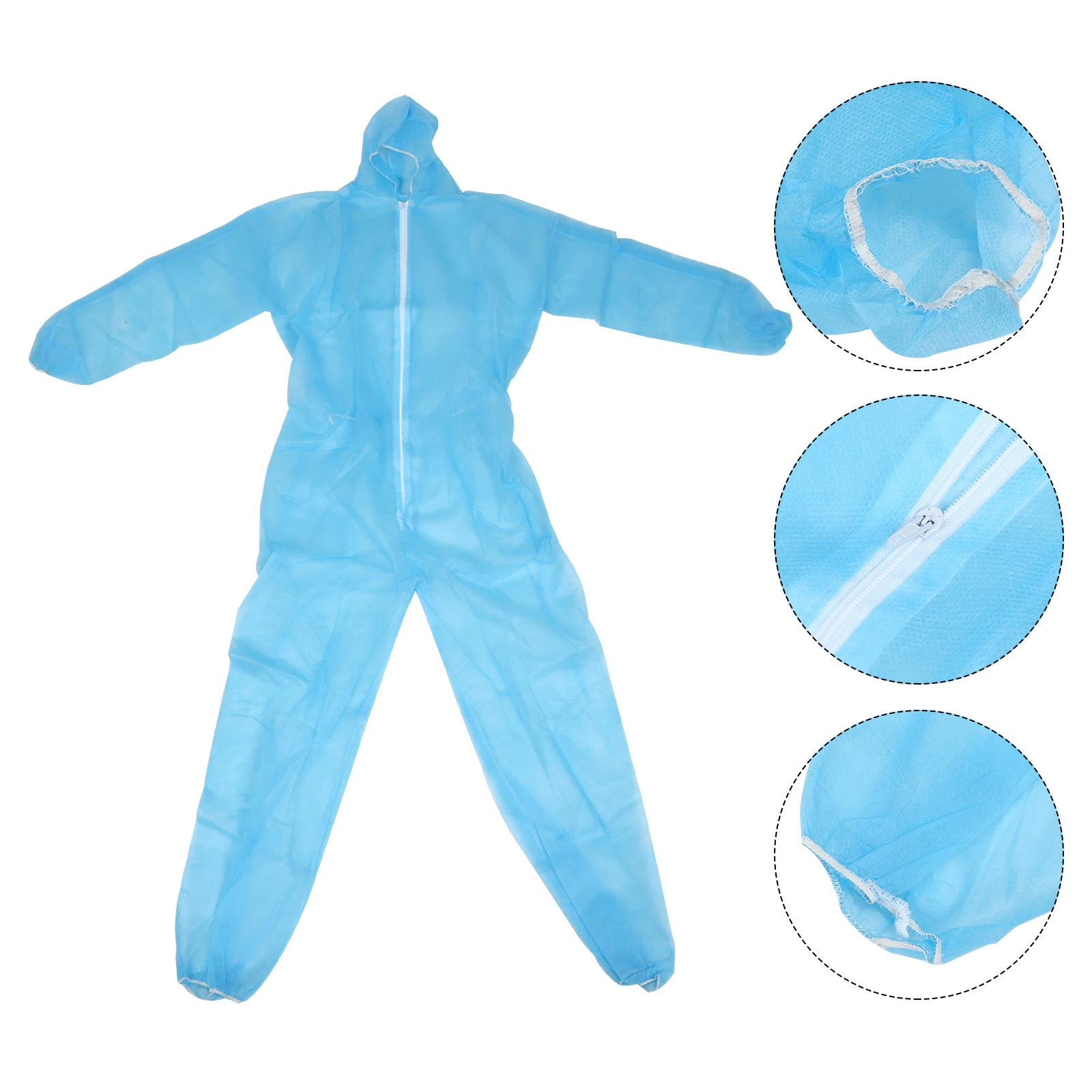 

Protective Work Clothes Disposable Coveralls Isolation Gown Long Sleeve Dust Proof Chemical Resistant Clothing