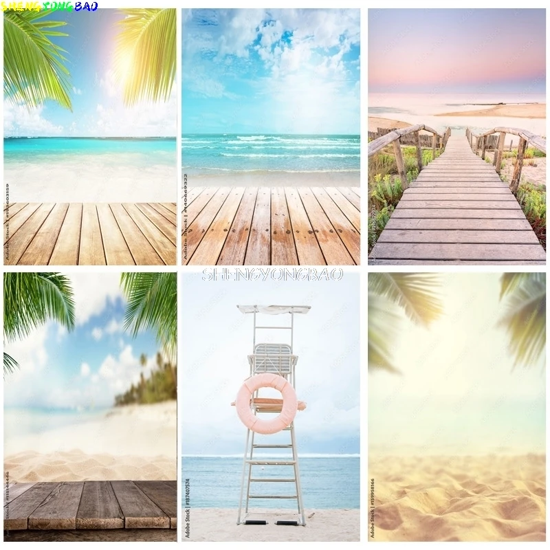 

Tropical Sea Beach Palms Tree Photography Background Natural Scenic Photo Backdrops Photocall Photo Studio HHB 02