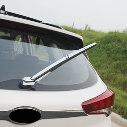 For Hyundai Santa FE 2018 2019 2020 Accessories Rear Windshield Window Windscreen Rain Wiper Cover Trim Car Styling