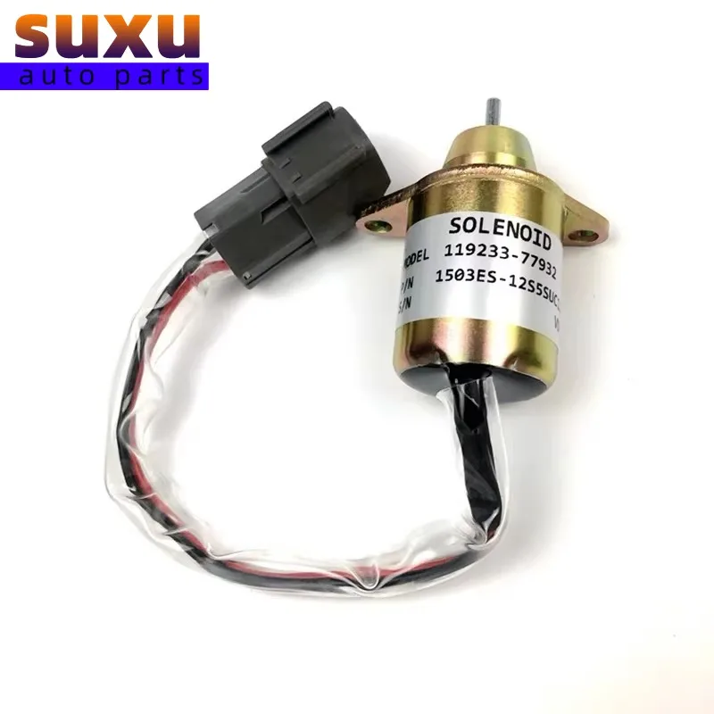 Fuel Shut Off Solenoid 11965377950 For John Deere 790 990 2020 Yanmar 3TNE84 Engine 12V DC Woodward M806808 119653-77950