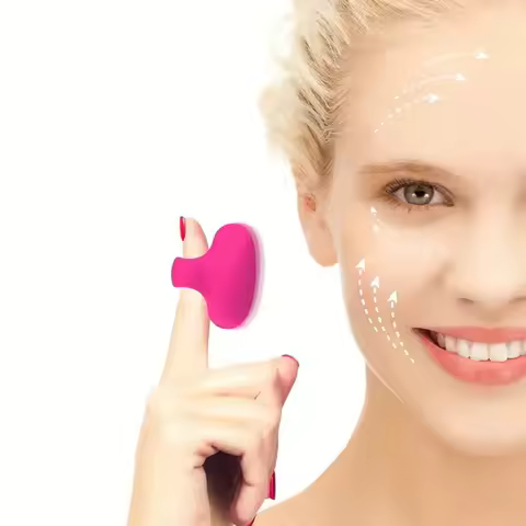 Mini anillo de bolsillo para cara y ojos, masajeador portátil con carga USB, resistente al agua, para aliviar la fatiga, herramientas para el cuidado de la piel Facial