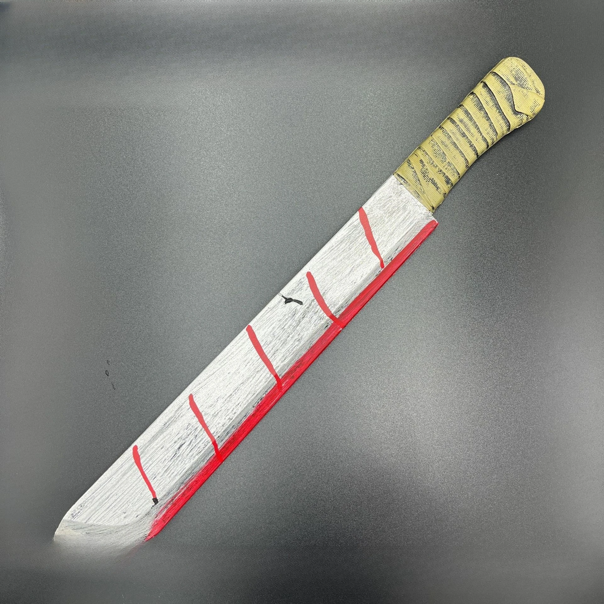 Halloween Blood Weapon Machete Sharp Knife Retro Simulation Plastic Weapon Stage Performance Makeup Costume Props