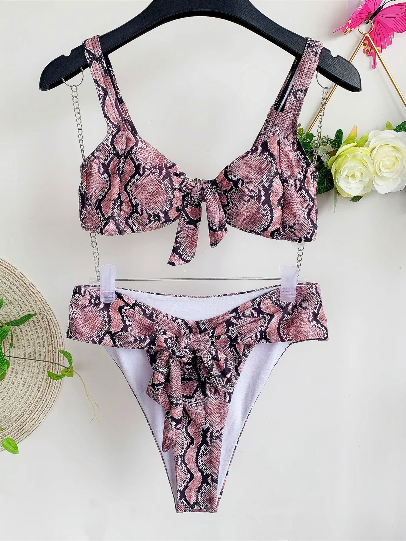 

Women Bikini Set Two Pieces Swimsuit Female Beach Separate Swimwear Swimming Summer Beachwear Bathing Suits BKN39