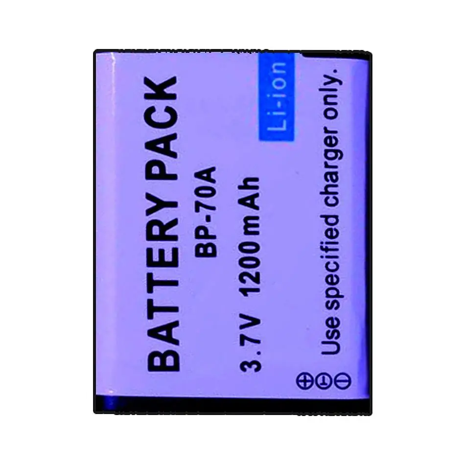 BP-70A Camera Battery For Samsung AQ100 DV150F ES65 ES67 ES70 ES71 ES73 ES74 ES75 ES80 MV800 ES90 1200mAh Real Capacity