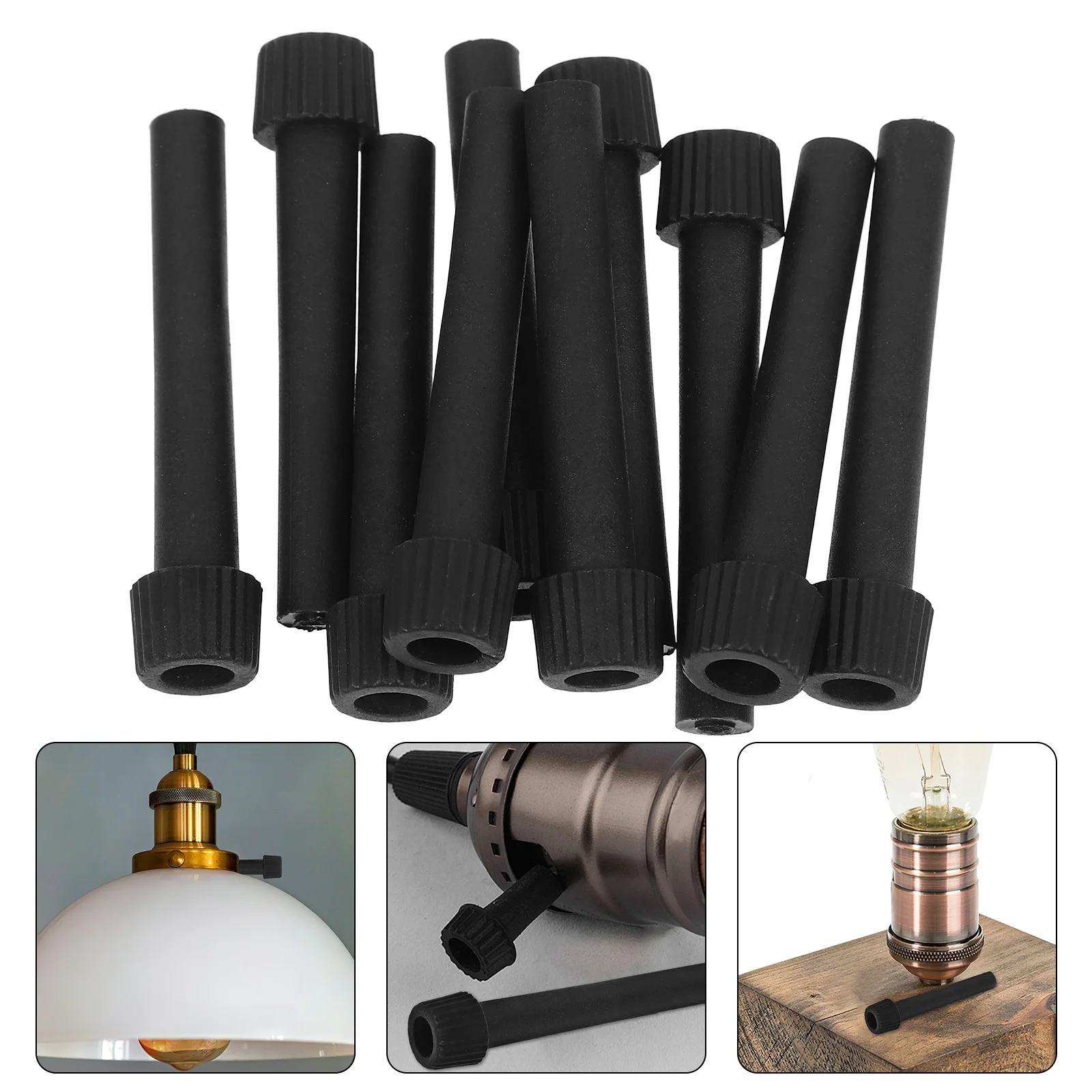 

10pcs Lamp Switch Knobs 1.967x0.51inch E26 Base Light Socket Replacement Durable On/ Accessories for Table Floor