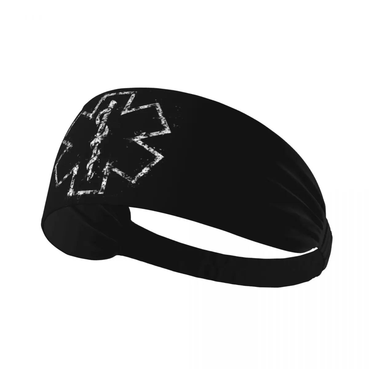 Custom Emt Star Of Life Headband Men Women Non Slip Paramedic Medic Ambulance Moisture Wicking Gym Sweatband for Running