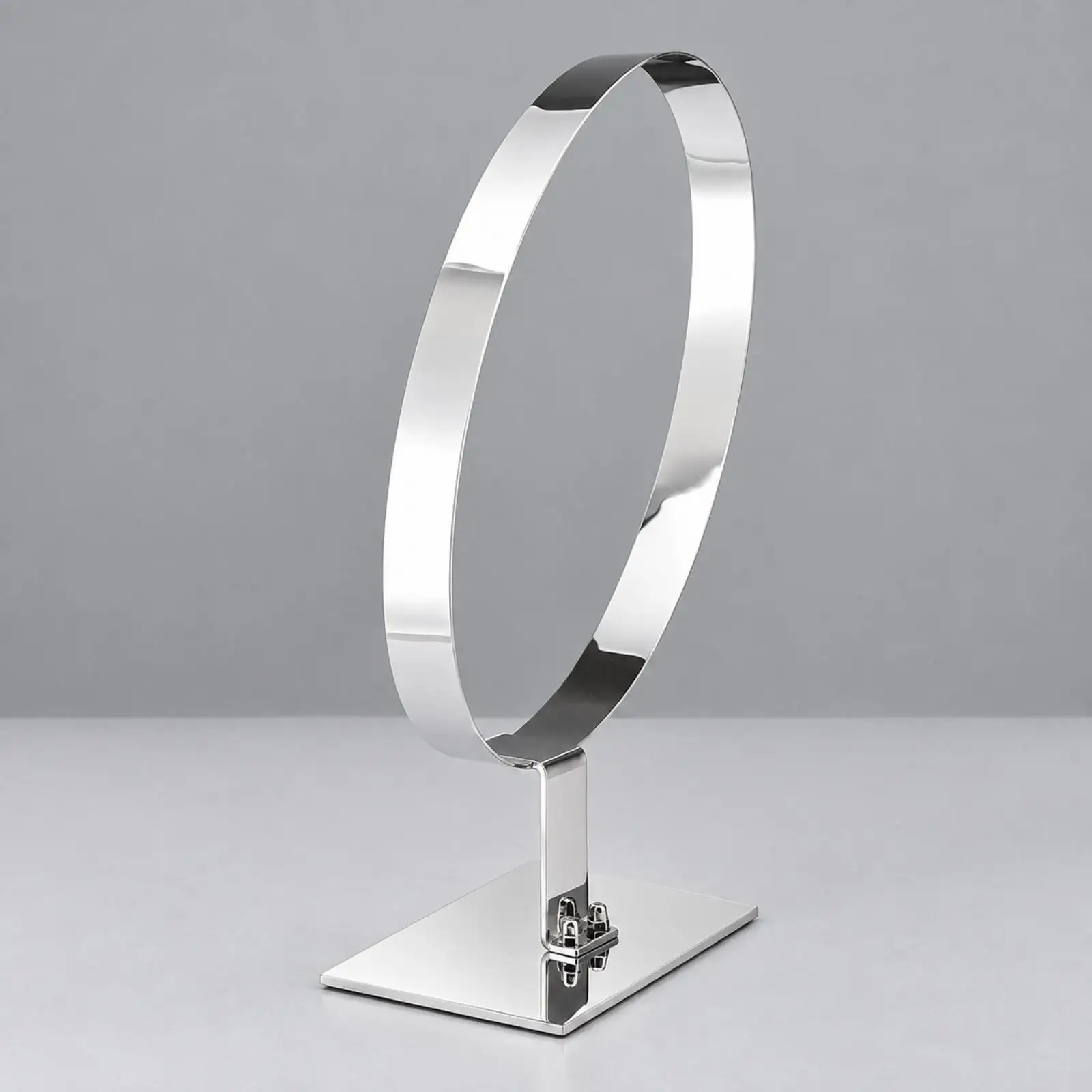 Single Belt Display Rack Stainless Steel Holder Stand for Home Showroom Counter