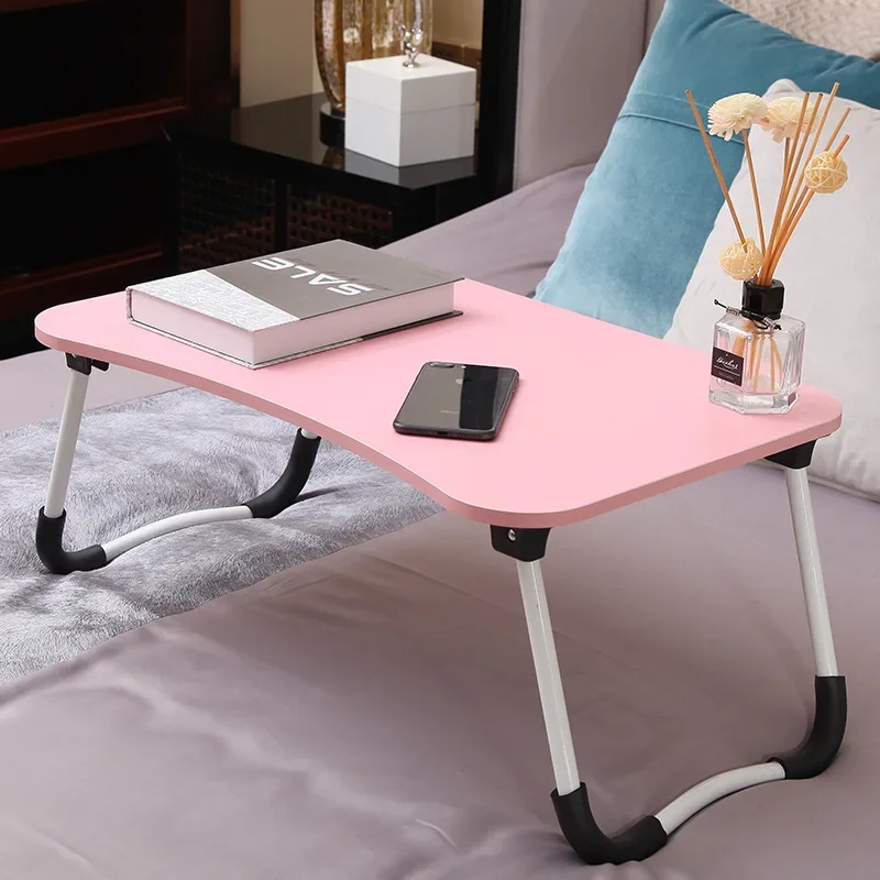 

Wooden Foldable Lazy Computer Desk Multifunctional Student Dormitory Bed Study Desk