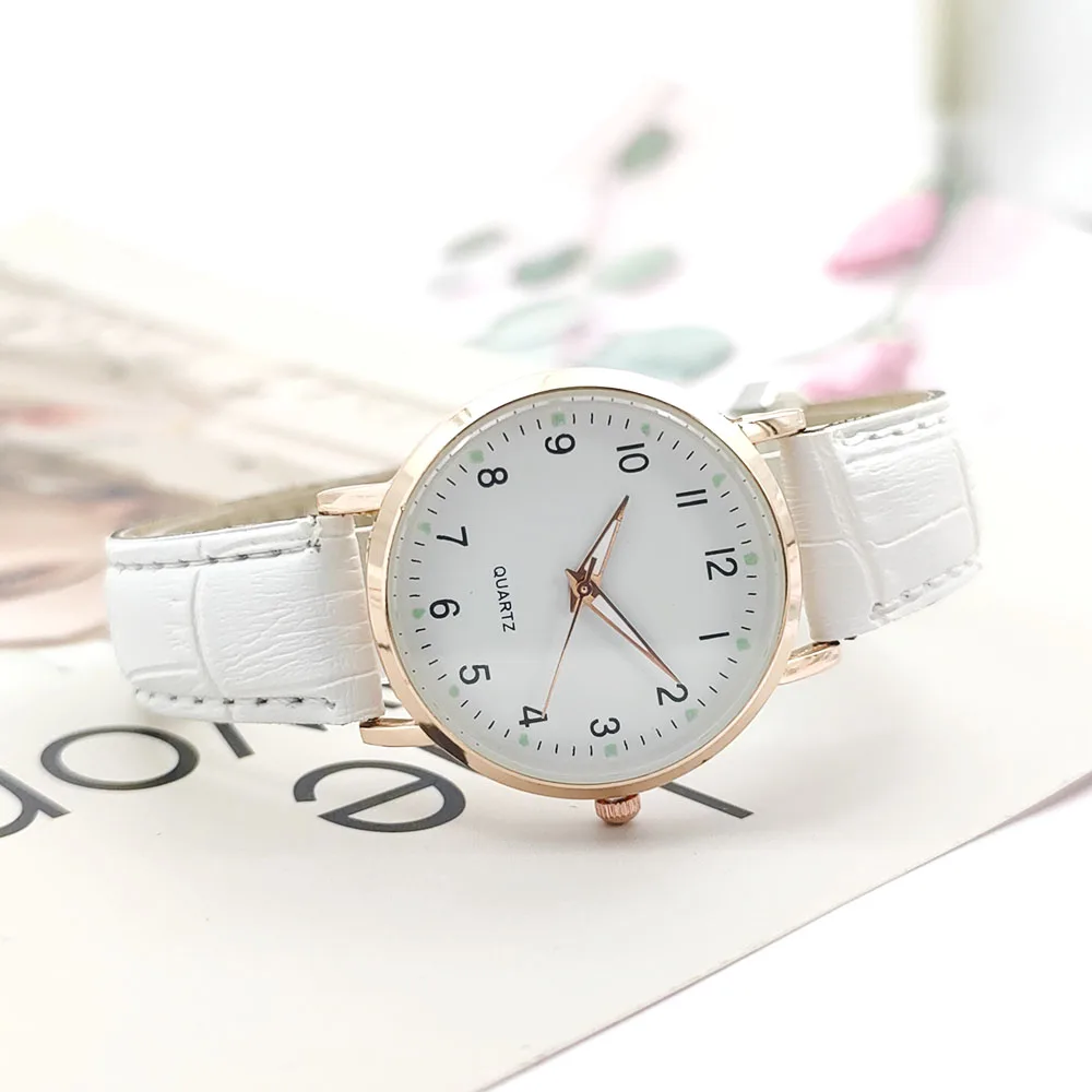 Fashion Belt Women Watch Casual Luminous Leather Quartz Watch Simple College Small Fresh Female Watch for Women Reloj Mujer