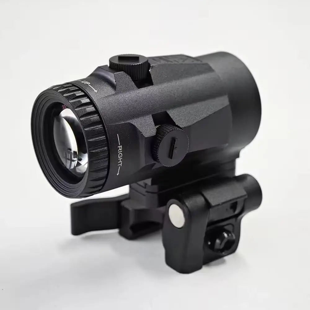 

Tactical Rifle Scope Magnifier - 3X Adjustable Red Dot Reflex Sight HD Optical Collimator