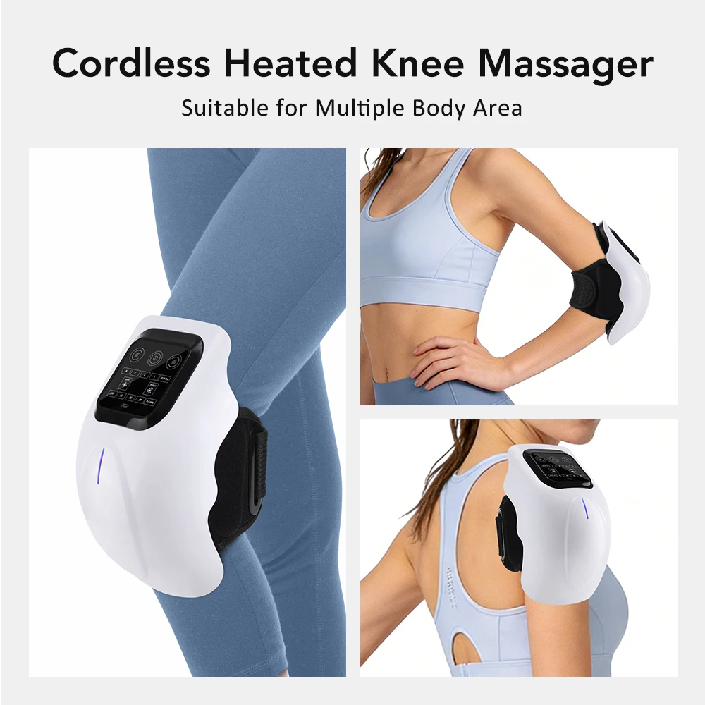 Infrared Knee Massager With 4-Level Heating & Vibration LED Screen Thermal Wrap For Knee Elbow Shoulder Muscle Relaxation