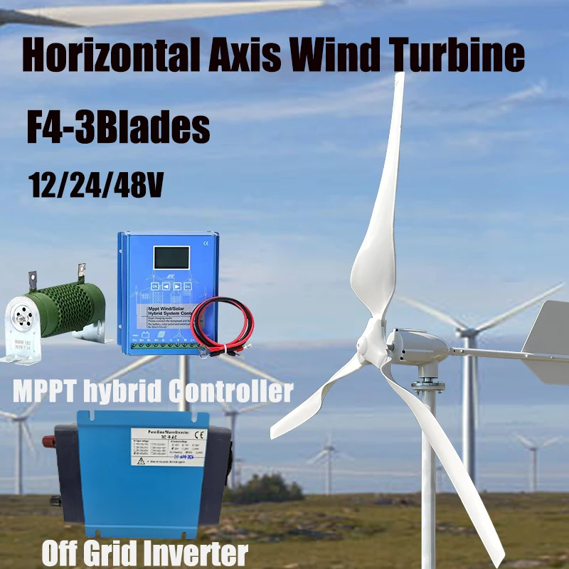 

10000W 3 Blades Free Energy Wind Energy HIGH Efficient 12V 24V 48V 96V Wind Turbine Generator With Off Grid System