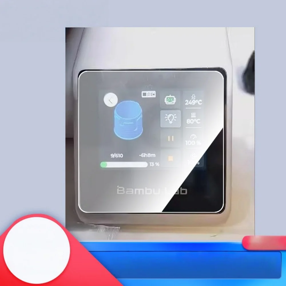 9H Scratch-Proof Tempered Glass Protective Film for BambuLab X1E A1 Mini A1 3D Printer