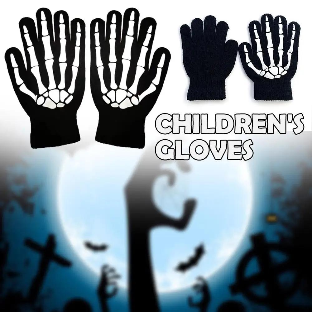 Straszny kostium na Halloween dla chłopców, kostium Ponurego Żniwiarza z świecącymi czerwonymi oczami, z rękawicami i maską.