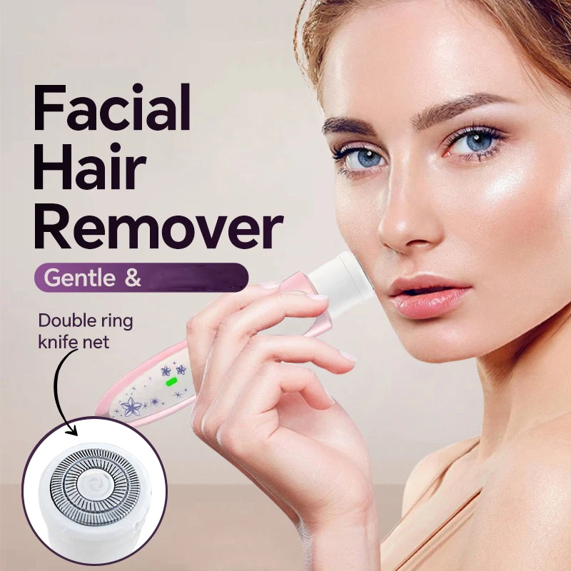 4-in-1 Elektrisches Haarentfernungsgerät, USB-Aufladung Damen-Augenbrauentrimmer, Nasenhaar-Unterarm-Beinhaar-Trimmer, Bikini-Rasierer – Detail 8