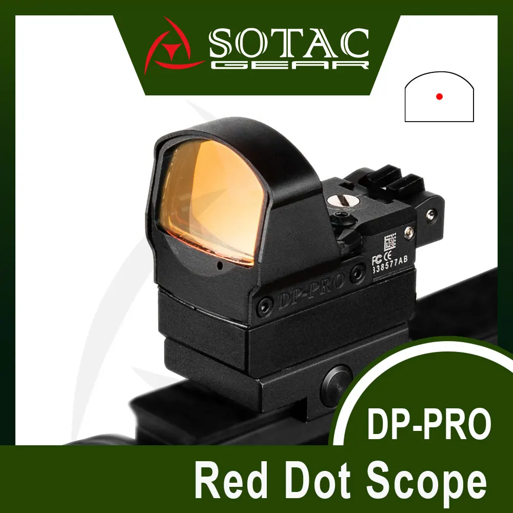 Tactical DP Pro Red Dot Sight Fit 20mm Rail Weapon DP-Pro Reflex Sights Scope Hunting Accessories