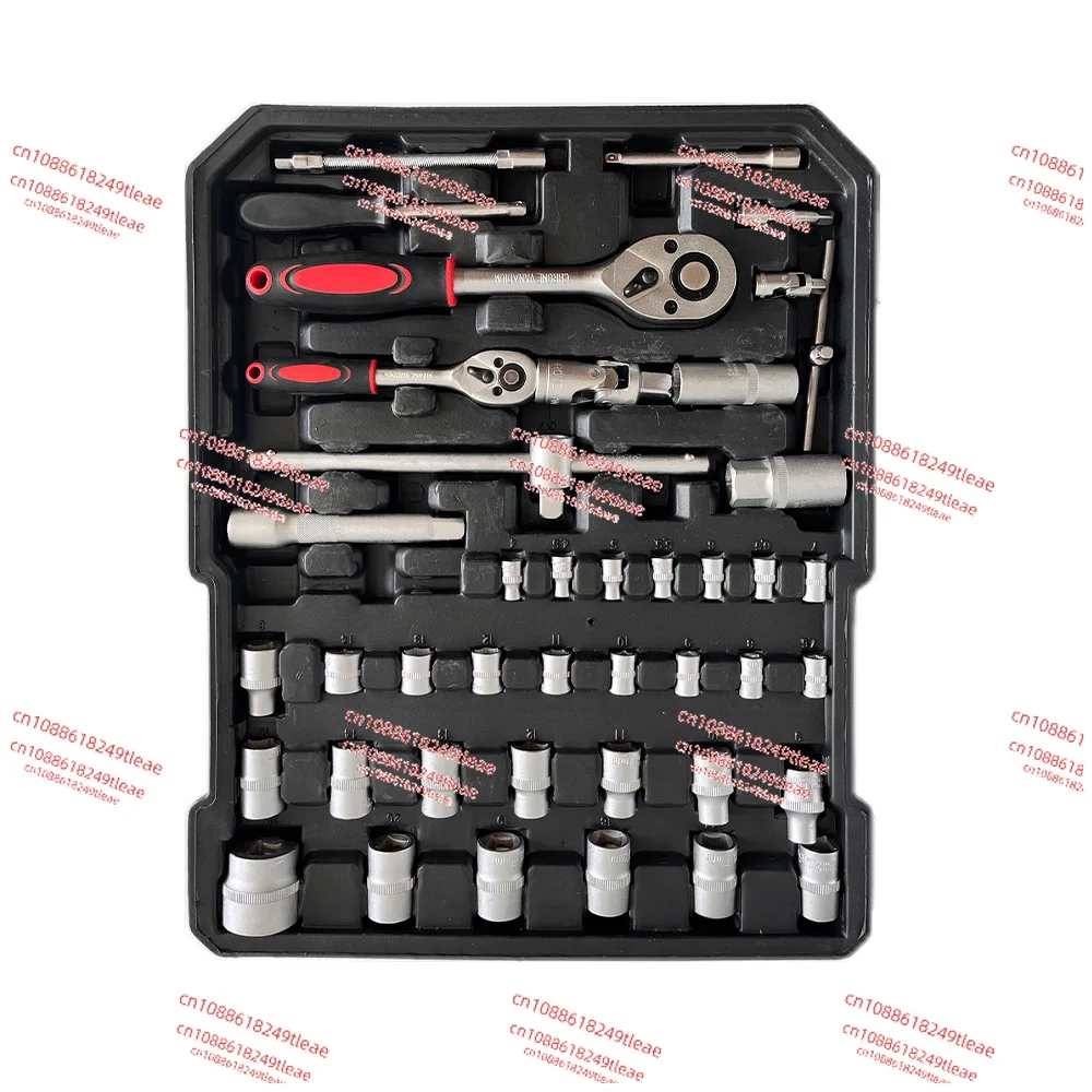 399 pieces sleeve combination auto repair tool, household manual wrench set ratchet screwdriver hardware toolbox