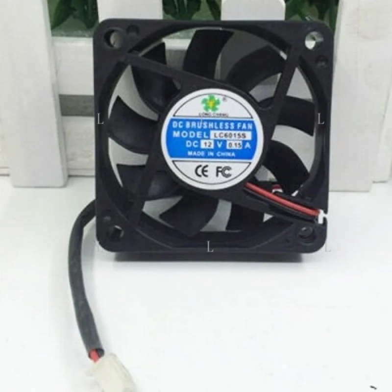 

L для LONG CHANG LC6015S DC12V 0,15A охлаждающий вентилятор 60*60*15 мм 2 провода [M158a]