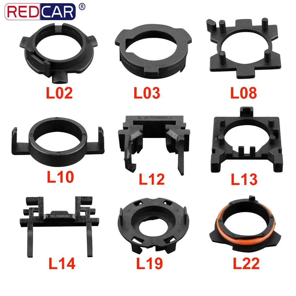 2 Stück H7 LED-Scheinwerferlampe H1-Basishalter Scheinwerfersockel-Adapter für Ford Focus/Kia/BMW/Citroen/Benz/Mazda/NISSAN
