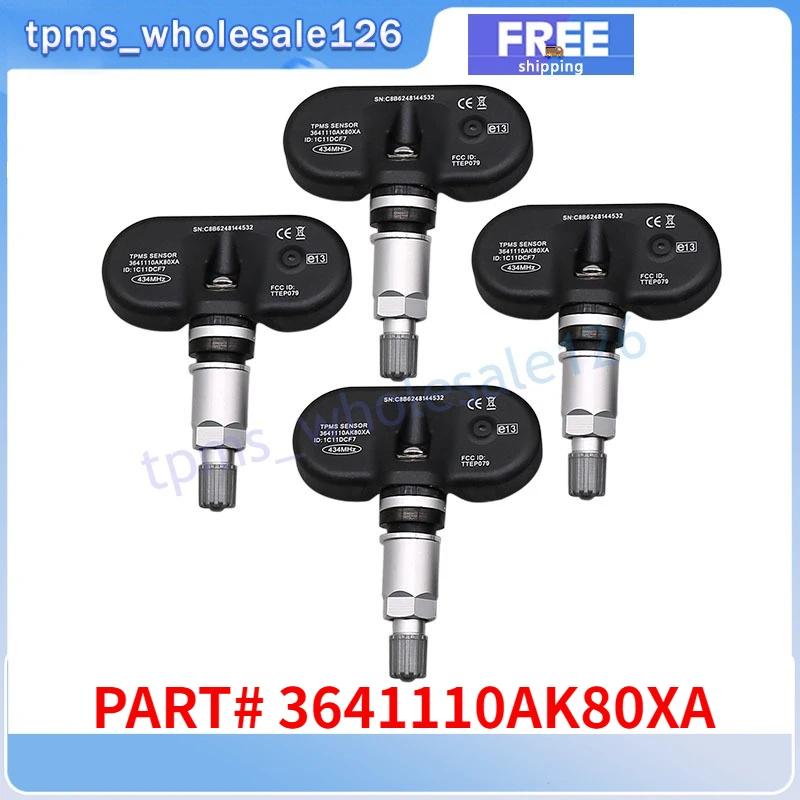 

3641110AK80XA For Great Wall Hover H5 Wingle 5 C30 Tire Pressure Monitor System Sensor 4PCS TPMS 434MHZ
