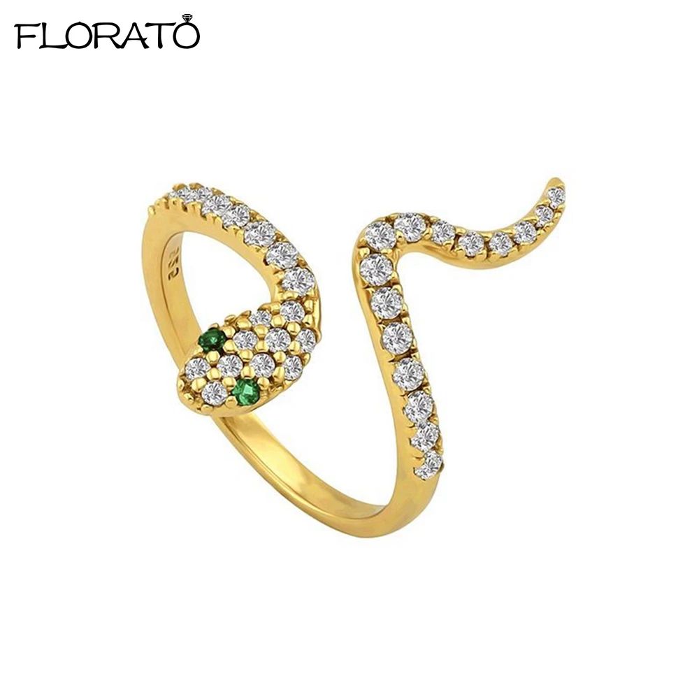 

24K Gold Plated/925 Silver Plated Many Styles Snake Rings for Women Lovely Open Finger Ring Punk Hip Hop Adjustable Ring Jewelry