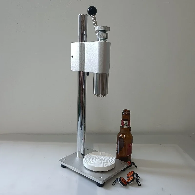 

Side pull capper Manual pull ring cap capping machine Glass bottle